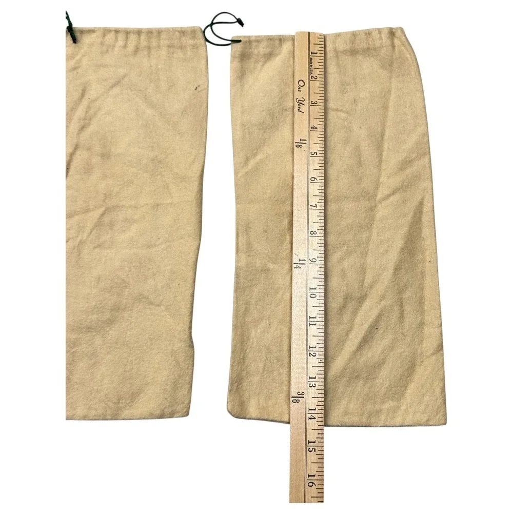 Zelli Shoe Dust Bags Pair Handcrafted In Italy Beige Cotton Storage Travel Bag‎